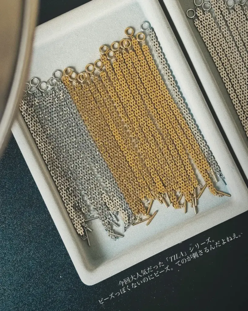 Display of Tila bead creations
