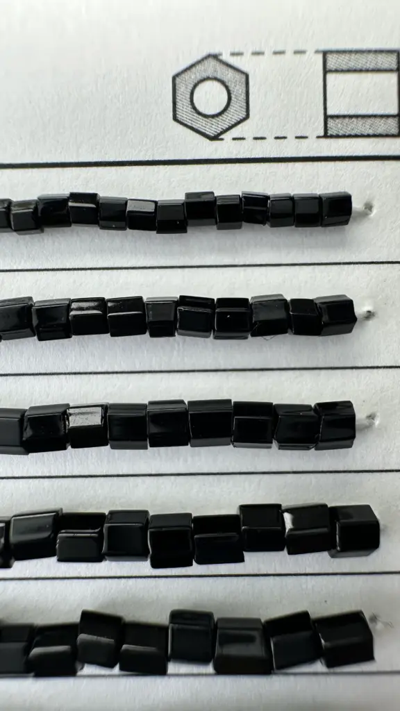 hexagon beads